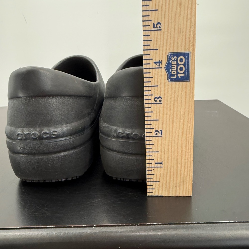 Crocs Neria Pro II Clog Women Size 9 Black Leopard Good Slip Resistant Work Shoe - Picture 7 of 15